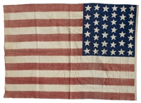 Lakota Territories 39-Star Flag, Circa 1889 -- Measures 24.25'' x 17.5''